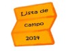 lista de campo 14