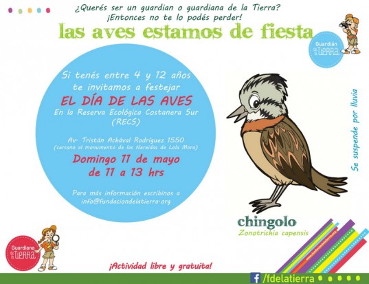 Flyer Día de las aves con dire